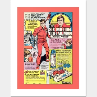 Vintage Six Million Dollar Man Posters and Art